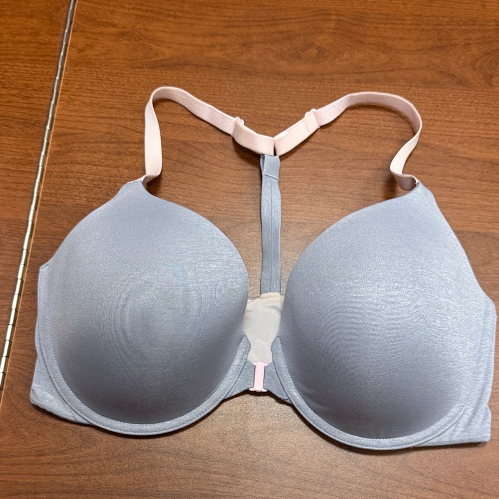 Women's Light Blue T-Back Bra